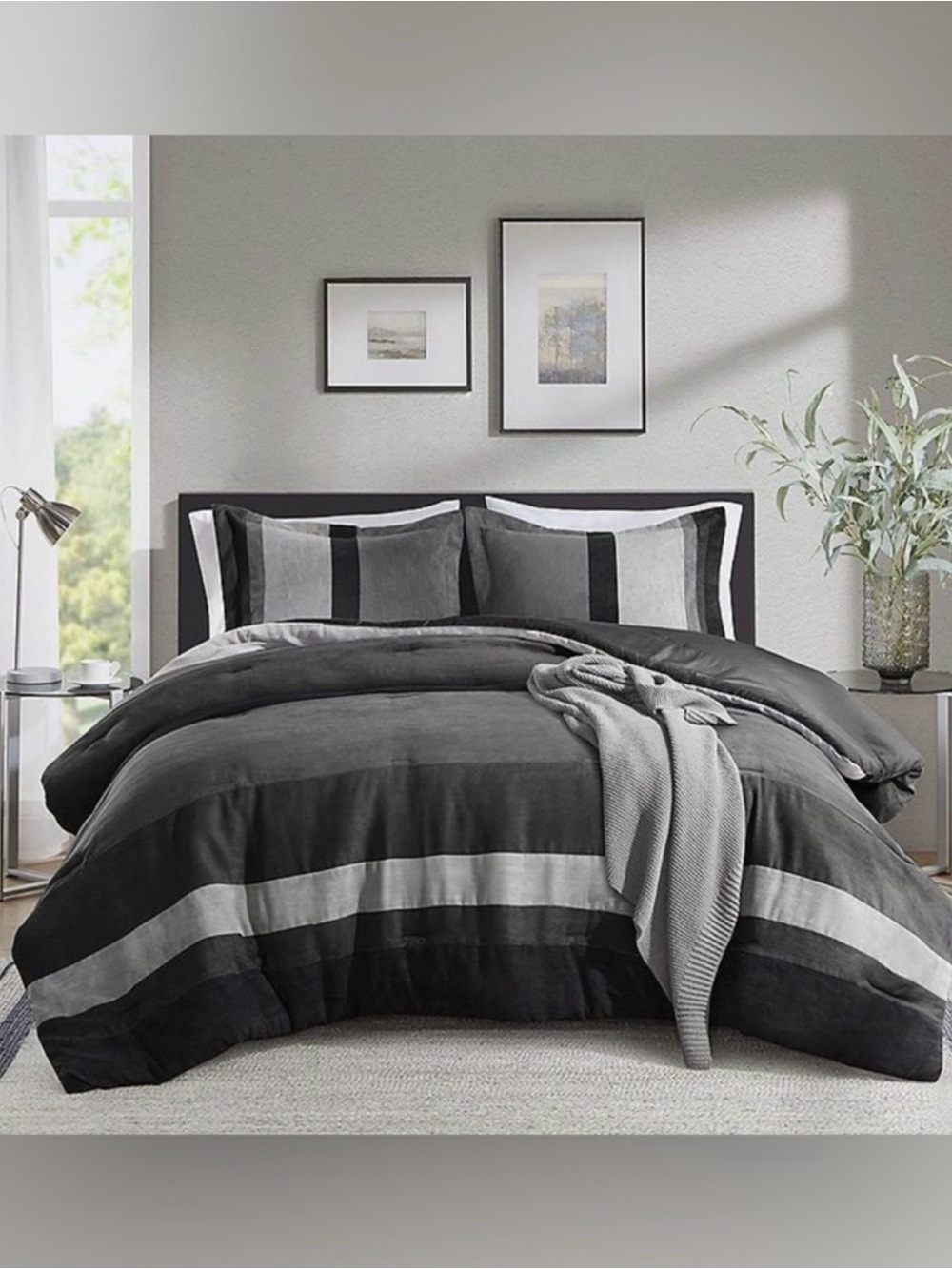 510 Design Comforter Set Faux
Suede Bold Stripe New in
Packaging 12/2025